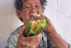 父母吃瓜的样子,欢乐与温馨的瞬间